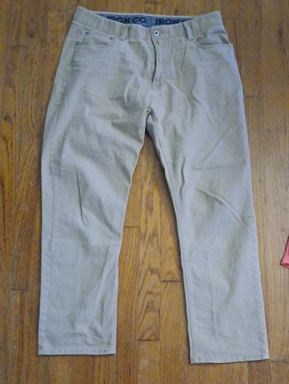 Iron Co. Khaki Pants Mens Size 34waist 30 inseam.